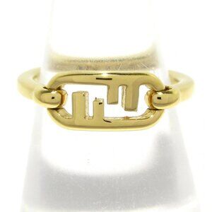 FENDI O-Rock Ring 8AH323B08F0CFK Gold Hardware Ring #5 3/8